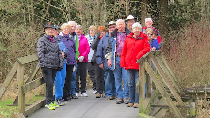 The group posed on a bridge for another fine photo taken by Wayne McLeod. Looking cool - both literally and figuratively.