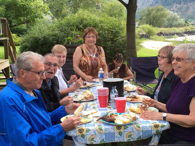 2016 July - Picnic - enjoying Supper - 5